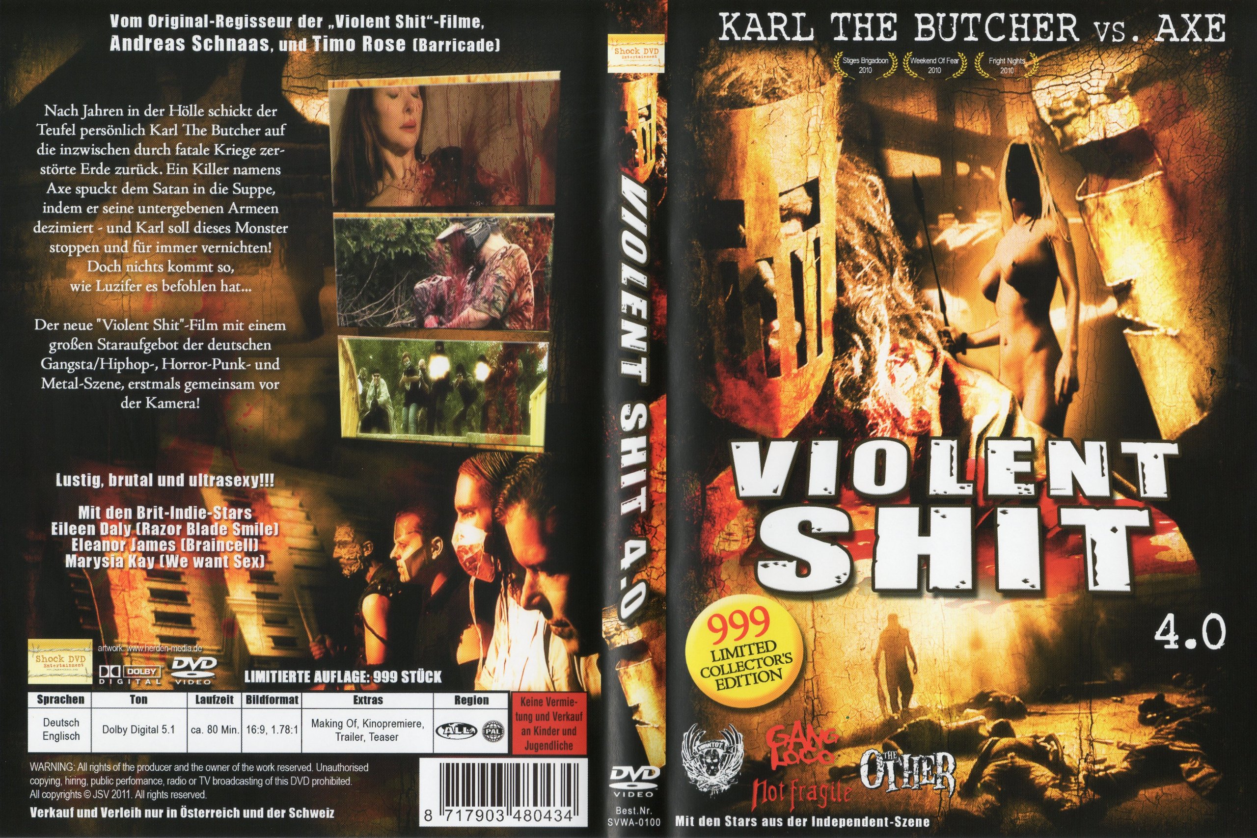 Amazon.co.jp: Violent Shit 4.0 - Karl the butcher vs. Axe - : DVD